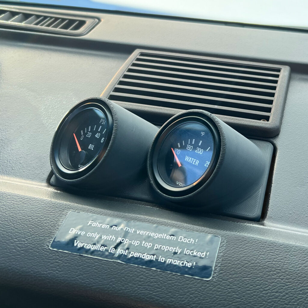 Vanagon Gauge Pod Alt. Manufacturing